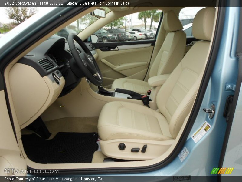 Glacier Blue Metallic / Cornsilk Beige 2012 Volkswagen Passat 2.5L SE