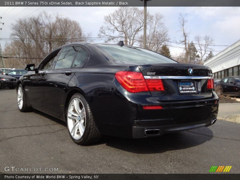 Black Sapphire Metallic / Black 2011 BMW 7 Series 750i xDrive Sedan