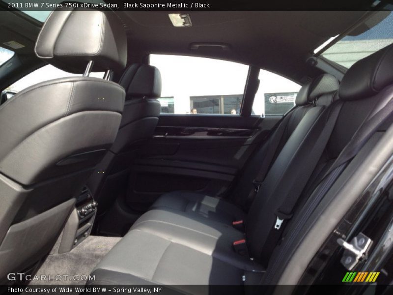 Black Sapphire Metallic / Black 2011 BMW 7 Series 750i xDrive Sedan