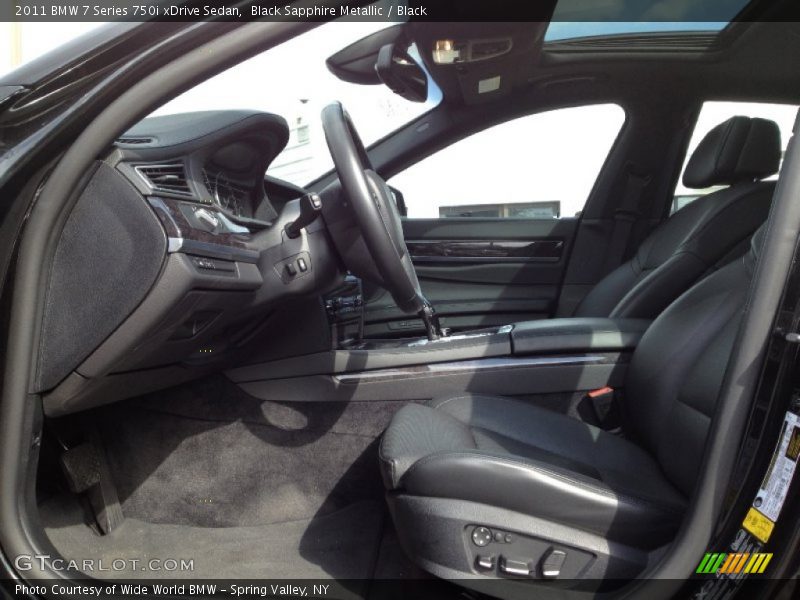 Black Sapphire Metallic / Black 2011 BMW 7 Series 750i xDrive Sedan
