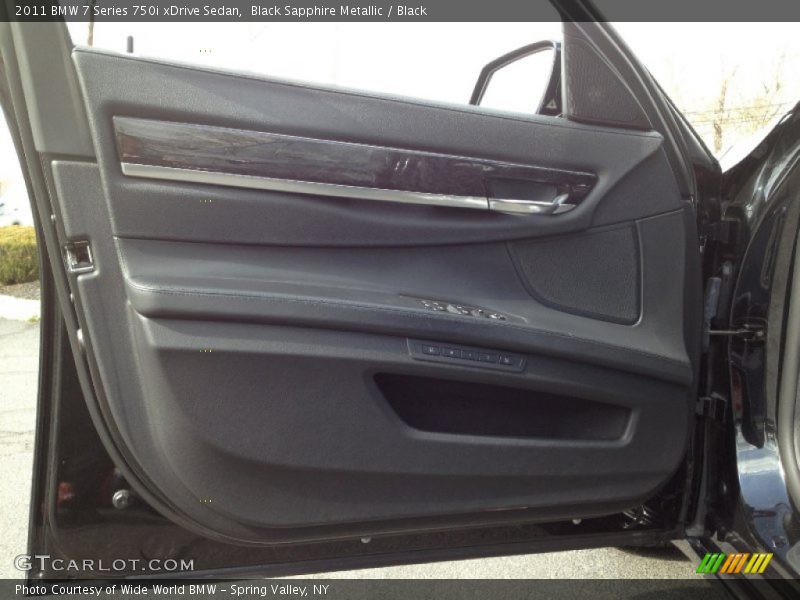 Black Sapphire Metallic / Black 2011 BMW 7 Series 750i xDrive Sedan