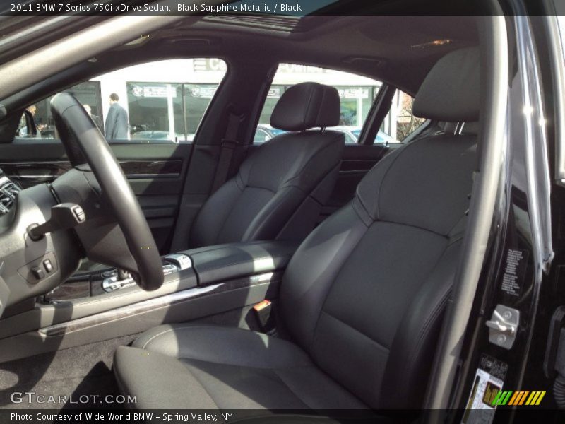 Black Sapphire Metallic / Black 2011 BMW 7 Series 750i xDrive Sedan