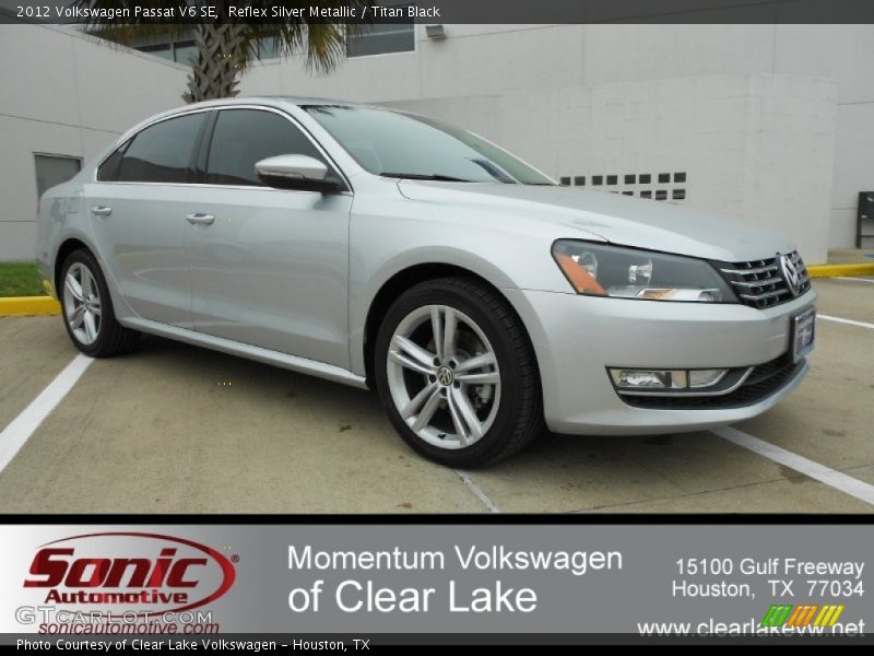 Reflex Silver Metallic / Titan Black 2012 Volkswagen Passat V6 SE