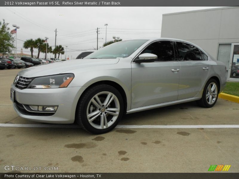 Reflex Silver Metallic / Titan Black 2012 Volkswagen Passat V6 SE