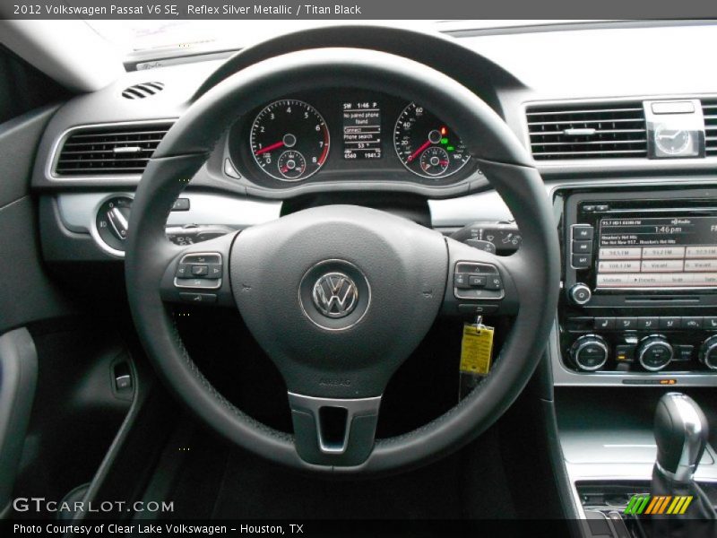 Reflex Silver Metallic / Titan Black 2012 Volkswagen Passat V6 SE