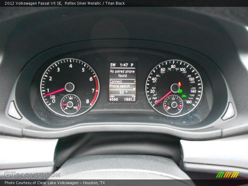 Reflex Silver Metallic / Titan Black 2012 Volkswagen Passat V6 SE