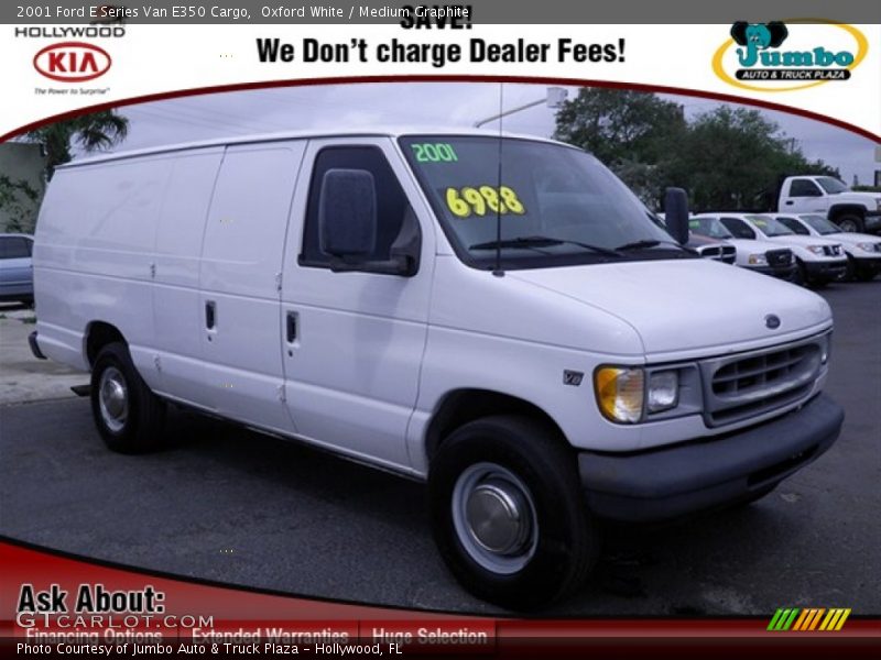 Oxford White / Medium Graphite 2001 Ford E Series Van E350 Cargo