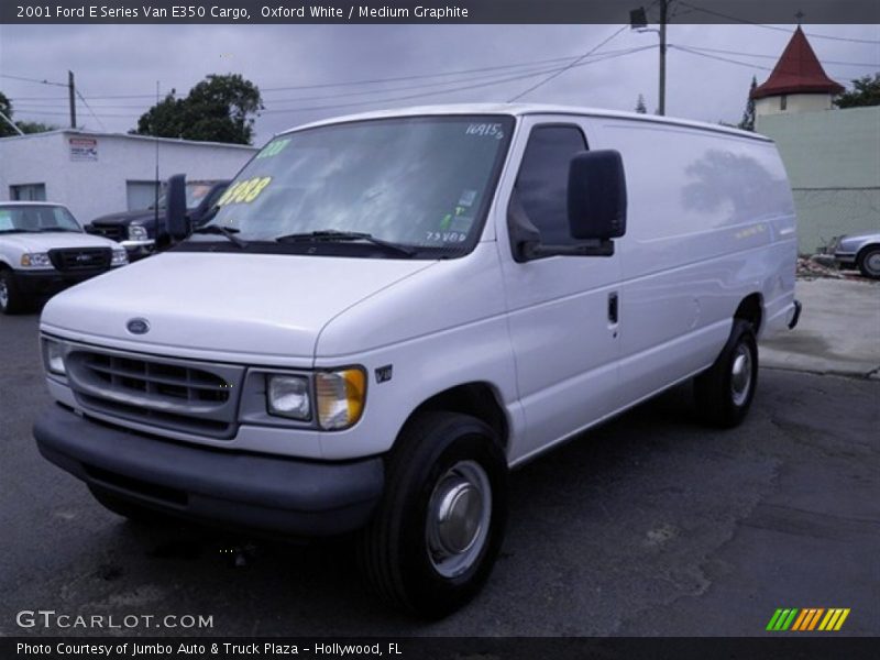 Oxford White / Medium Graphite 2001 Ford E Series Van E350 Cargo