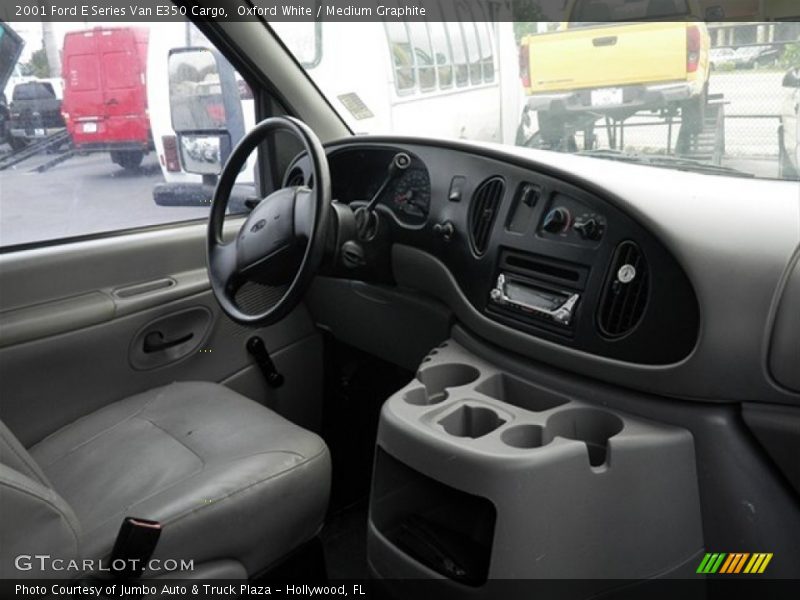 Oxford White / Medium Graphite 2001 Ford E Series Van E350 Cargo