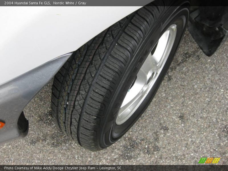 Nordic White / Gray 2004 Hyundai Santa Fe GLS