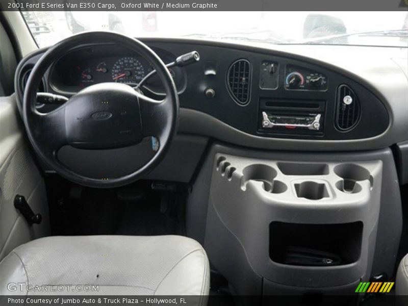Oxford White / Medium Graphite 2001 Ford E Series Van E350 Cargo