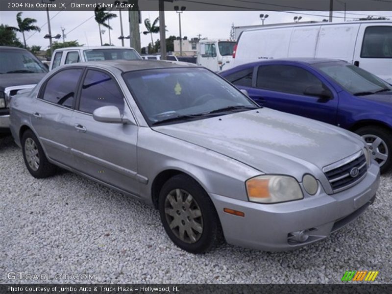 Diamond Silver / Gray 2004 Kia Optima LX