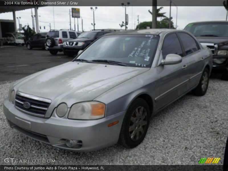 Diamond Silver / Gray 2004 Kia Optima LX
