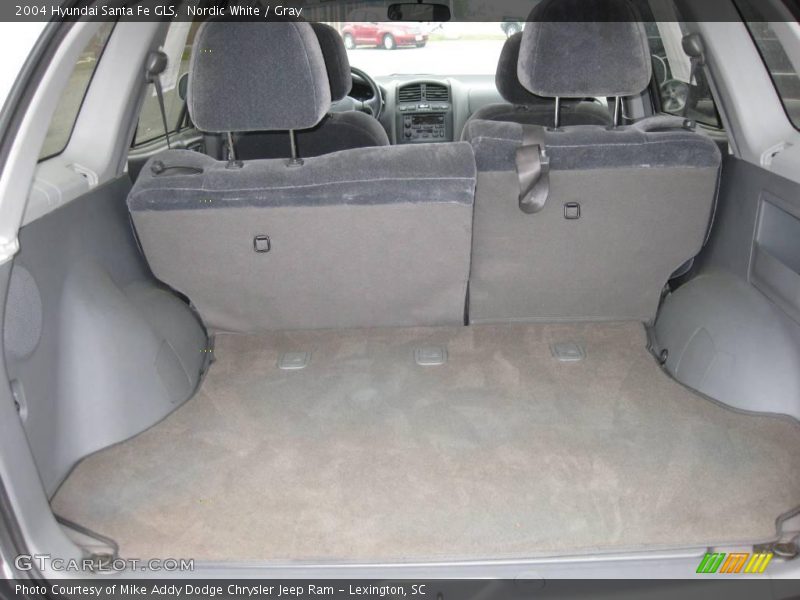 Nordic White / Gray 2004 Hyundai Santa Fe GLS