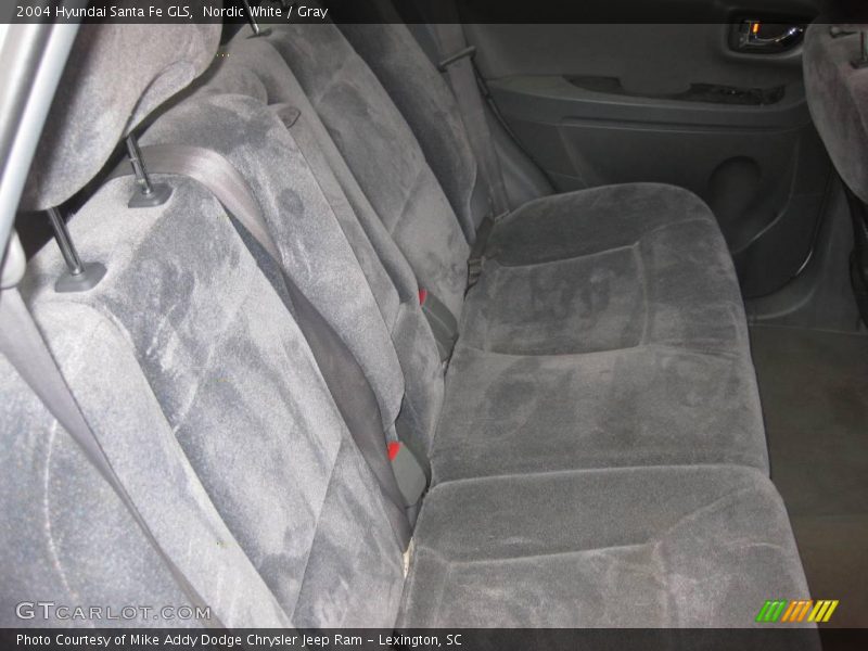 Nordic White / Gray 2004 Hyundai Santa Fe GLS