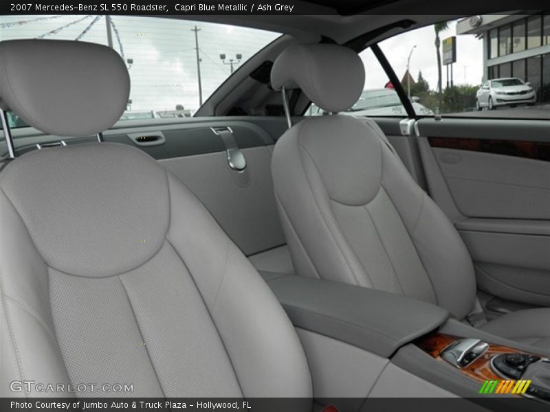 Capri Blue Metallic / Ash Grey 2007 Mercedes-Benz SL 550 Roadster