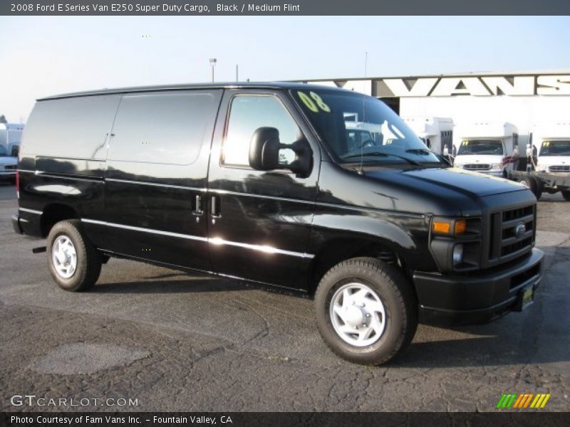 Black / Medium Flint 2008 Ford E Series Van E250 Super Duty Cargo