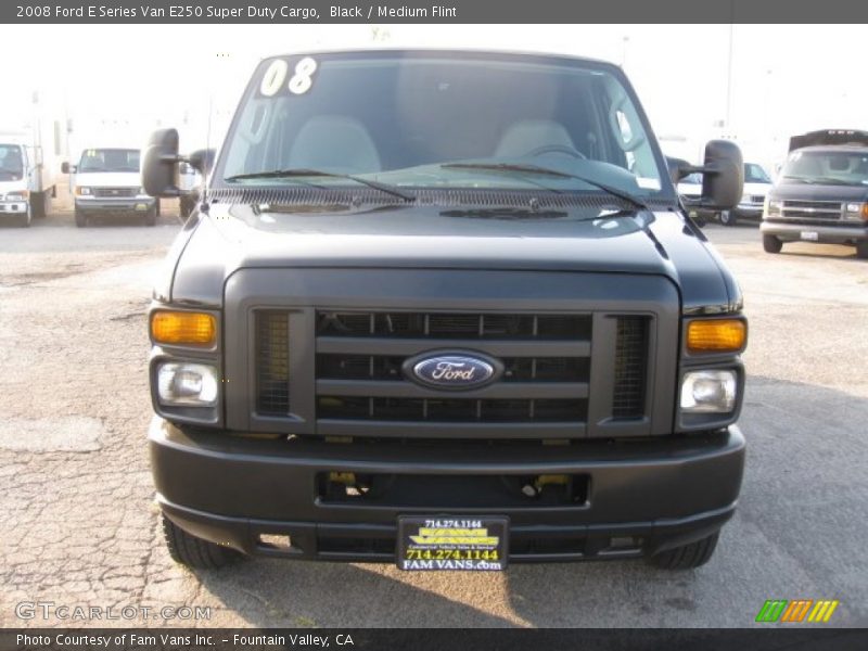 Black / Medium Flint 2008 Ford E Series Van E250 Super Duty Cargo