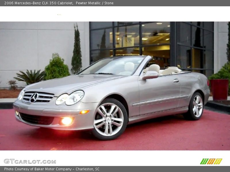 Pewter Metallic / Stone 2006 Mercedes-Benz CLK 350 Cabriolet