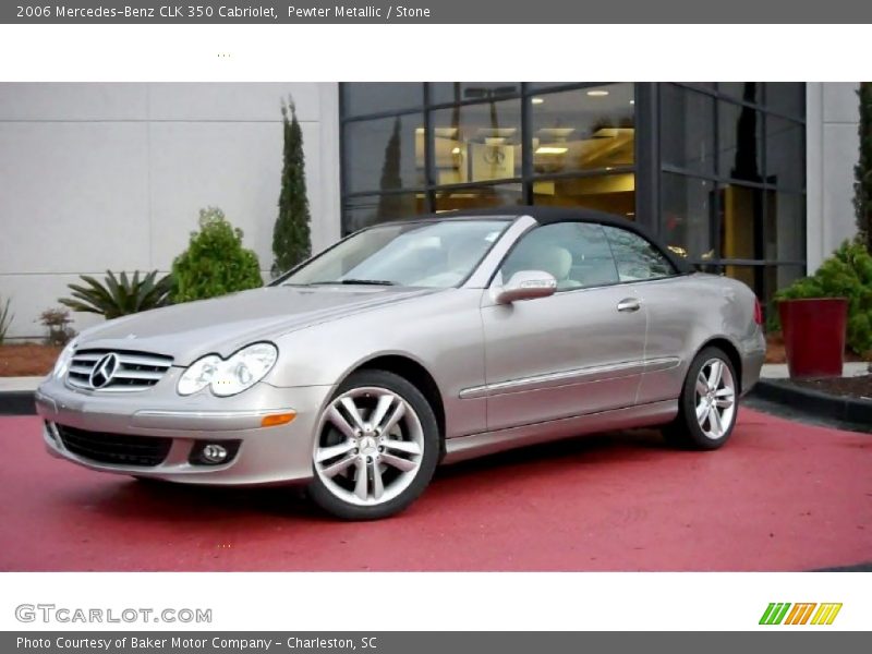Pewter Metallic / Stone 2006 Mercedes-Benz CLK 350 Cabriolet