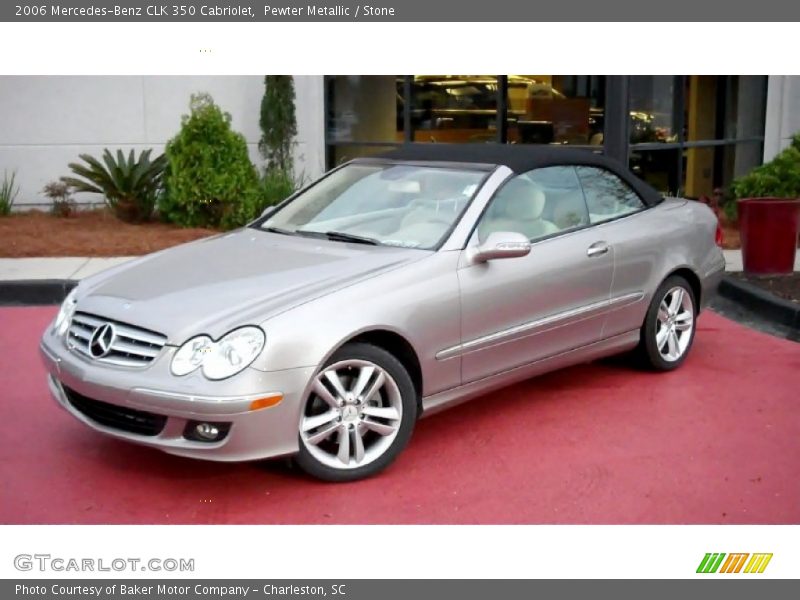 Pewter Metallic / Stone 2006 Mercedes-Benz CLK 350 Cabriolet