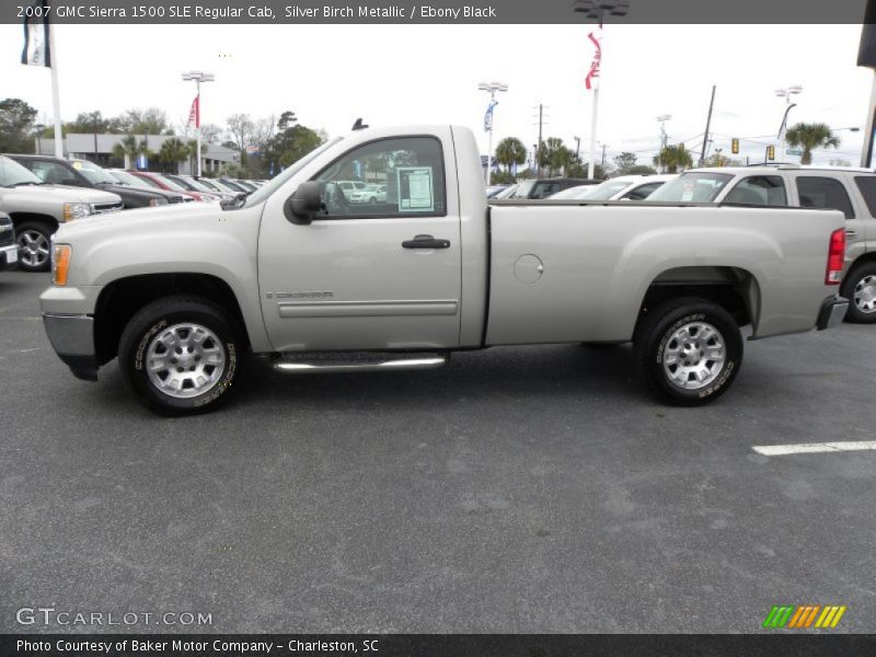  2007 Sierra 1500 SLE Regular Cab Silver Birch Metallic