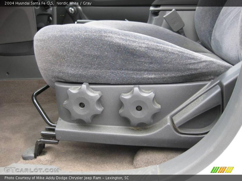 Nordic White / Gray 2004 Hyundai Santa Fe GLS
