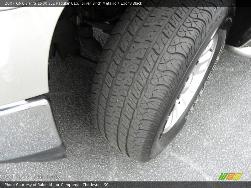 Silver Birch Metallic / Ebony Black 2007 GMC Sierra 1500 SLE Regular Cab