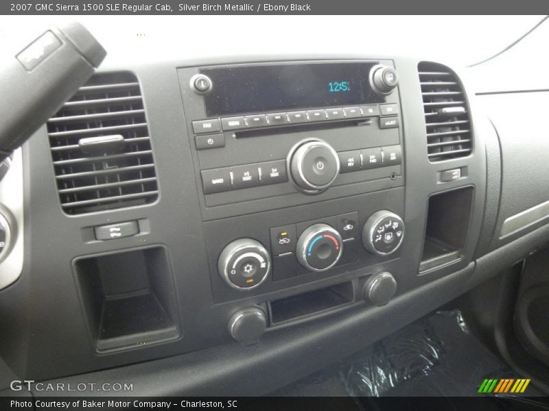 Silver Birch Metallic / Ebony Black 2007 GMC Sierra 1500 SLE Regular Cab