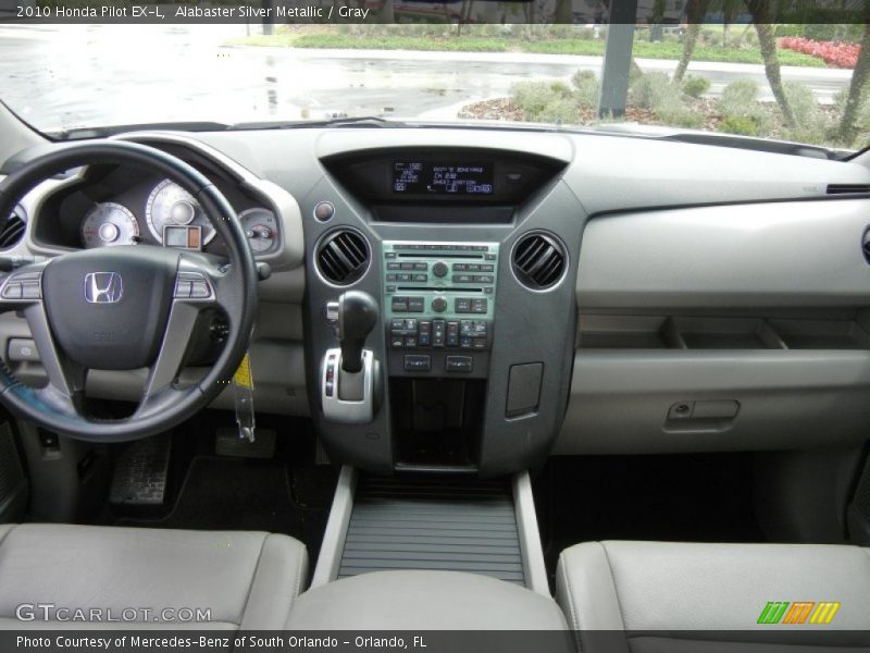 Alabaster Silver Metallic / Gray 2010 Honda Pilot EX-L