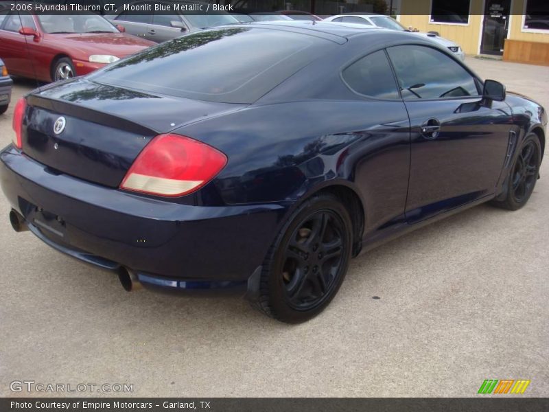 Moonlit Blue Metallic / Black 2006 Hyundai Tiburon GT