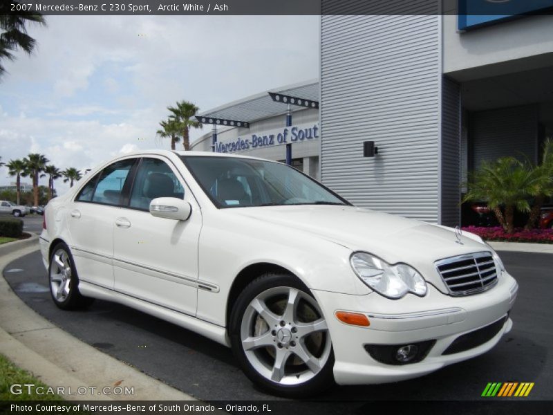 Arctic White / Ash 2007 Mercedes-Benz C 230 Sport