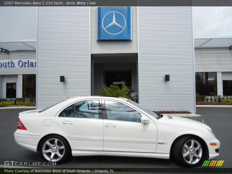 Arctic White / Ash 2007 Mercedes-Benz C 230 Sport