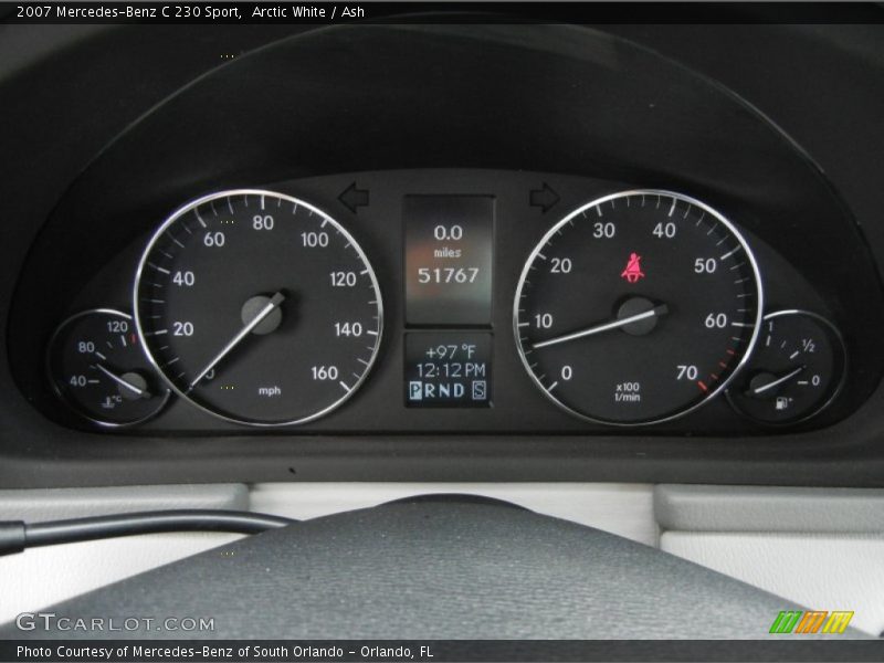  2007 C 230 Sport 230 Sport Gauges