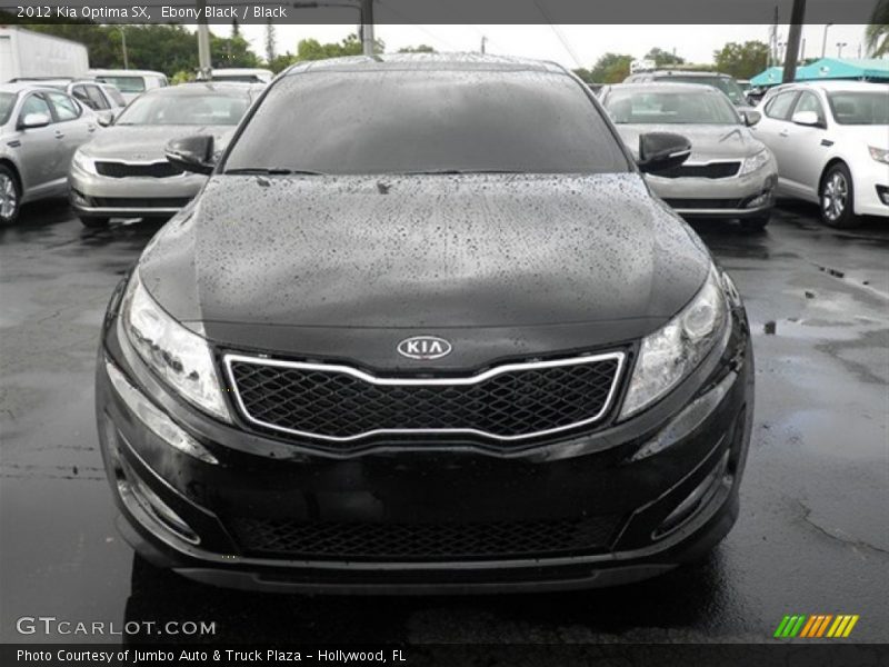 Ebony Black / Black 2012 Kia Optima SX