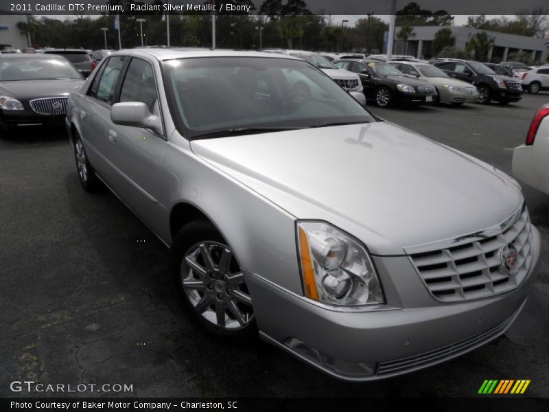 Radiant Silver Metallic / Ebony 2011 Cadillac DTS Premium