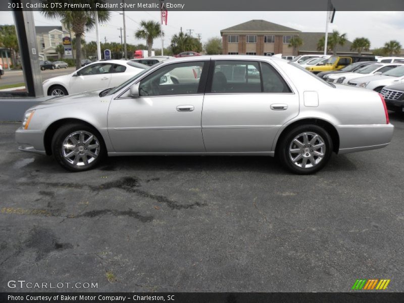 Radiant Silver Metallic / Ebony 2011 Cadillac DTS Premium