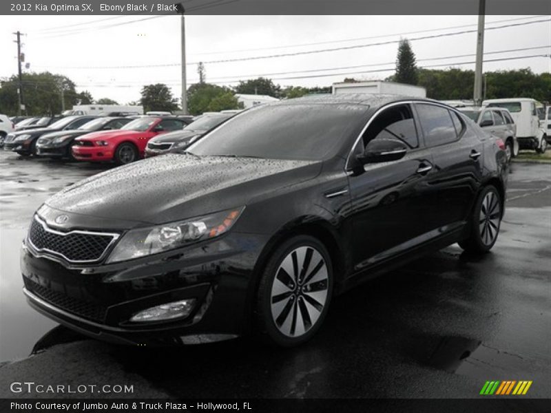 Ebony Black / Black 2012 Kia Optima SX