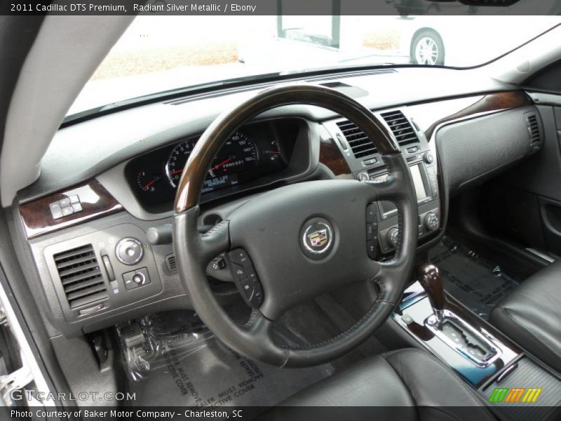 Radiant Silver Metallic / Ebony 2011 Cadillac DTS Premium