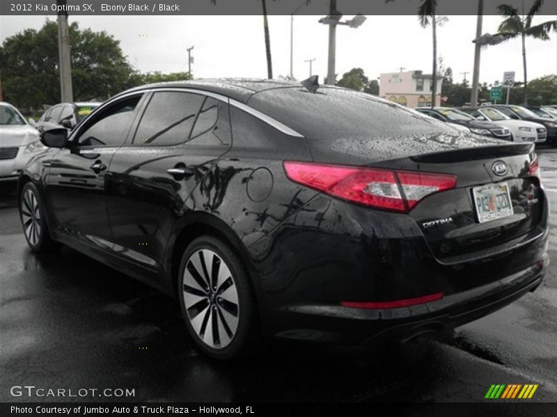 Ebony Black / Black 2012 Kia Optima SX