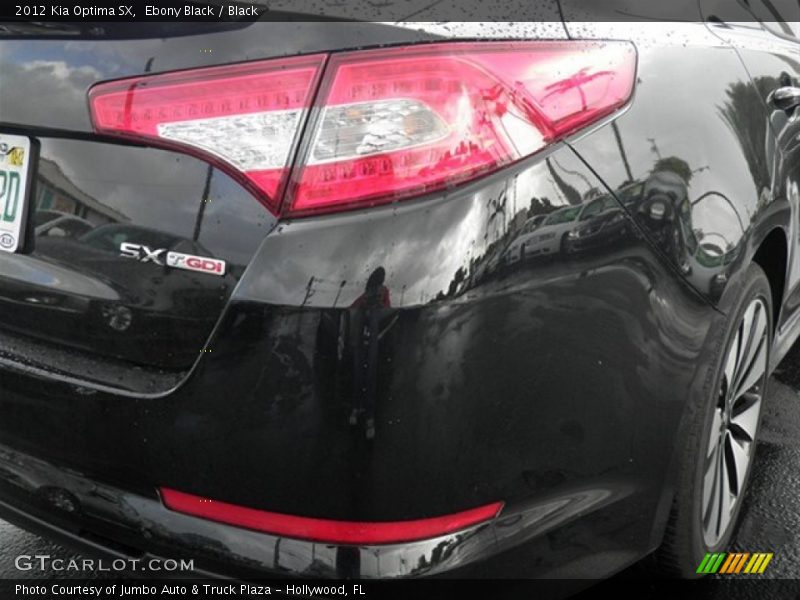 Ebony Black / Black 2012 Kia Optima SX