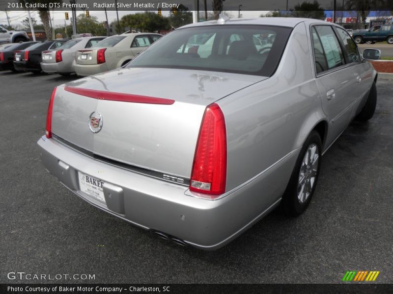 Radiant Silver Metallic / Ebony 2011 Cadillac DTS Premium