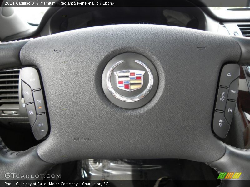 Radiant Silver Metallic / Ebony 2011 Cadillac DTS Premium