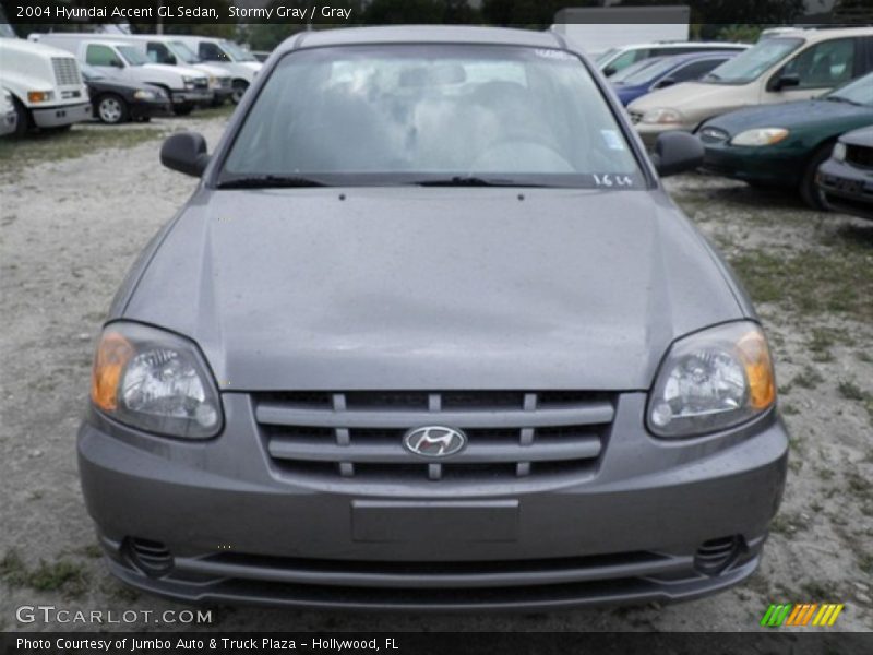 Stormy Gray / Gray 2004 Hyundai Accent GL Sedan