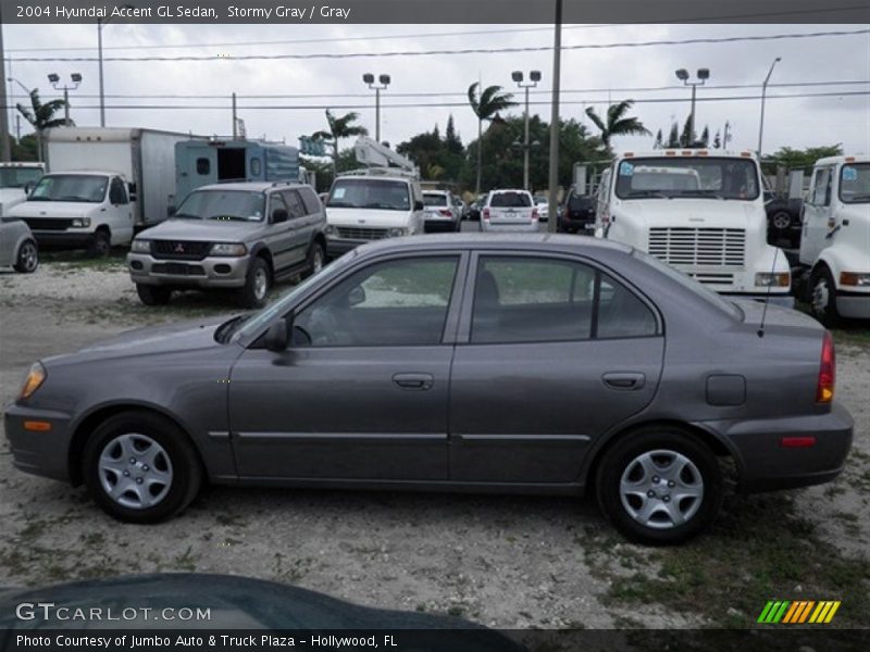 Stormy Gray / Gray 2004 Hyundai Accent GL Sedan