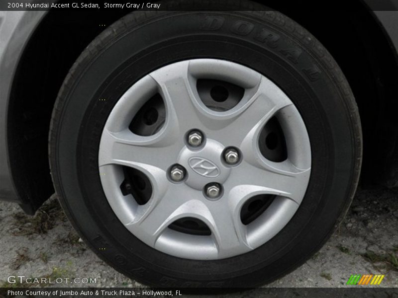 Stormy Gray / Gray 2004 Hyundai Accent GL Sedan