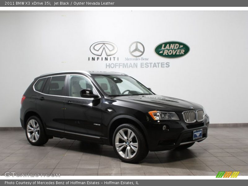 Jet Black / Oyster Nevada Leather 2011 BMW X3 xDrive 35i