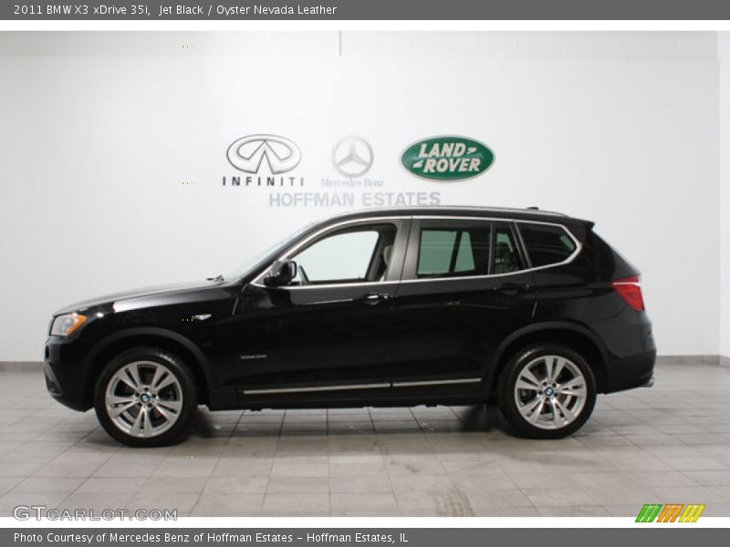 Jet Black / Oyster Nevada Leather 2011 BMW X3 xDrive 35i