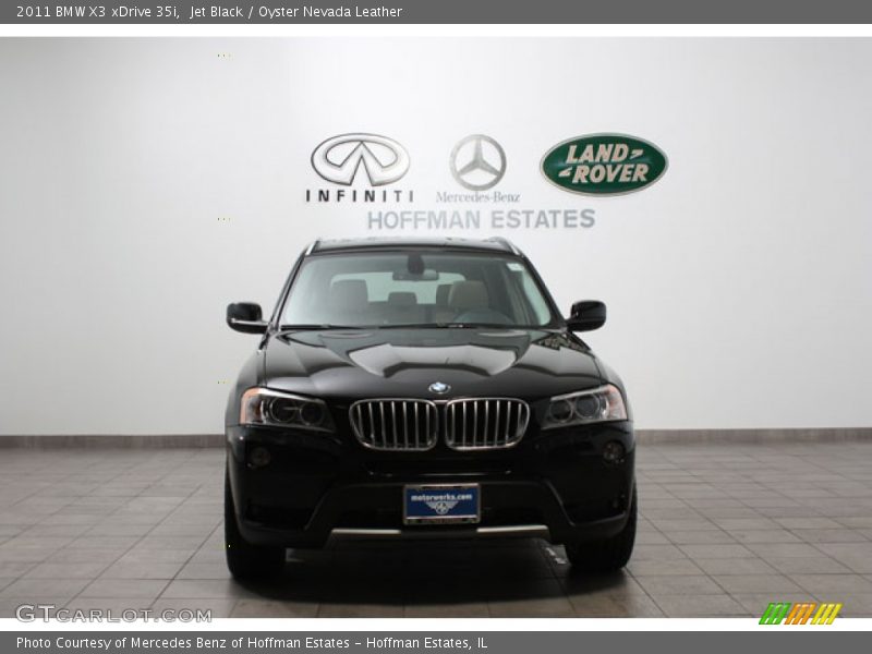 Jet Black / Oyster Nevada Leather 2011 BMW X3 xDrive 35i