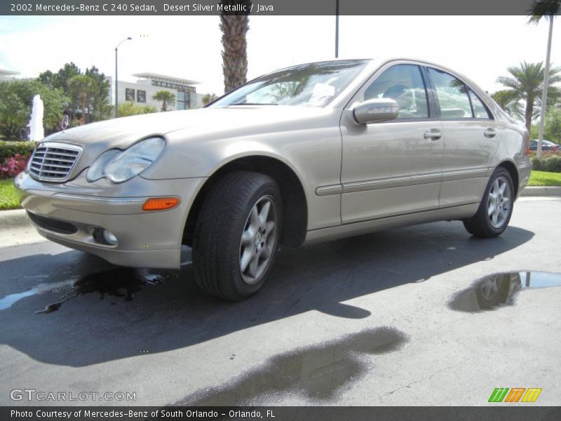 Desert Silver Metallic / Java 2002 Mercedes-Benz C 240 Sedan